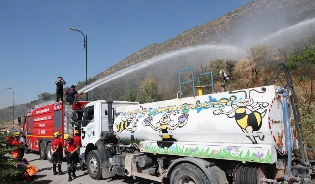 Kayseri Talas'ta Ali Dağı'na 'Alev Kalkanı'