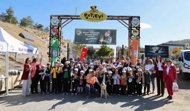 Kayseri Talas'ta hayvanlara özel kutlama