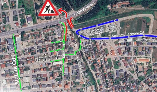 Kocaeli'de D-130’da trafik düzenlemesi