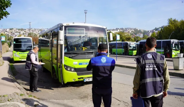 Kocaeli'de toplu taşımada 120 araca sıkı denetim