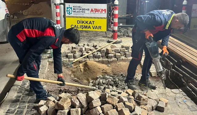 Kocaeli'de yaya yollarına konforlu dokunuş