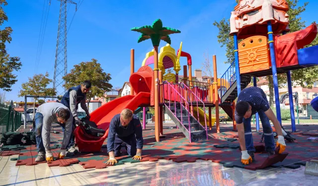 Konya Meram’ın park ve bahçeleri kışa hazırlanıyor