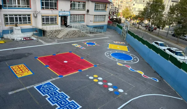 Okul bahçeleri Büyükşehir ile güzelleşiyor