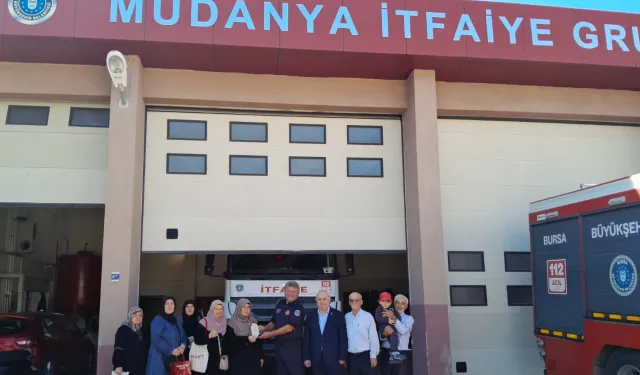 Saadet Partili kadınlardan Mudanya İtfaiyesi’ne ziyaret