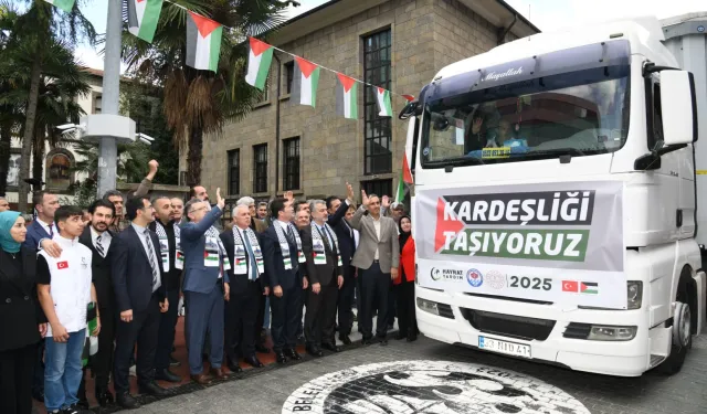 Trabzon’dan Gazze’ye 250 tonluk kardeşlik konvoyu