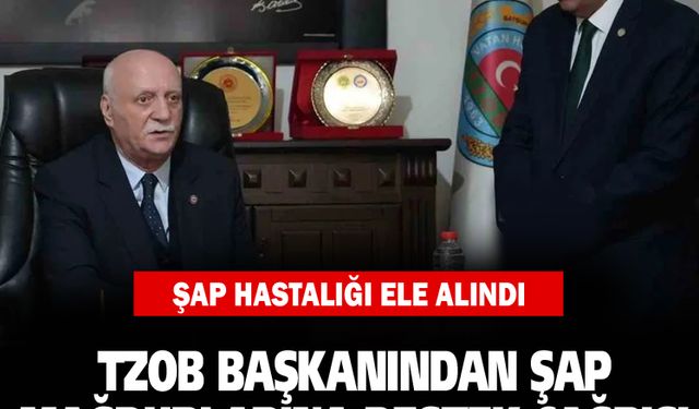 TZOB Başkanından Şap Mağdurlarına destek çağrısı