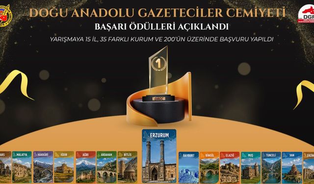 DAGC gazetecilik başarı ödülleri açıklandı