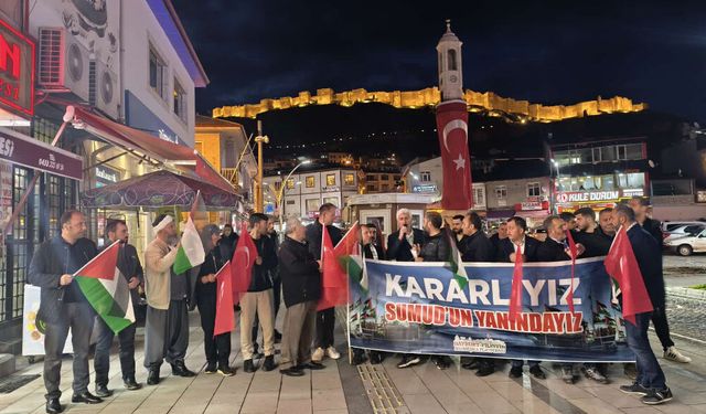 Bayburt’ta Sumud Filosu’na Destek: “Gazze Yalnız Değil”