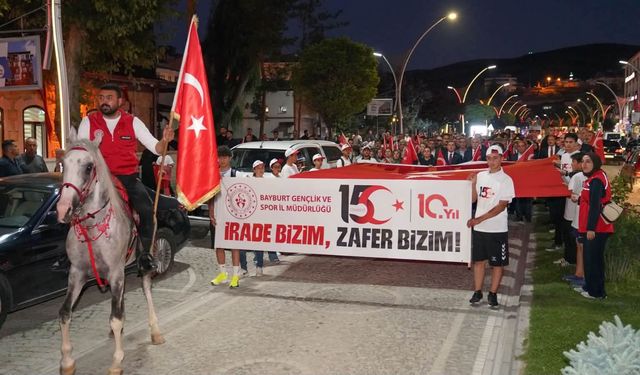 Bayburt, 15 Temmuz Destanının 10. Yılında Tek Yürek Oldu