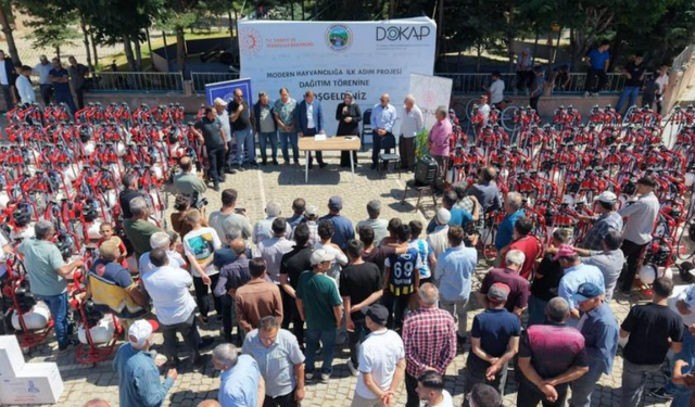 Gökçedere’de 250 İşletmeye 8 Milyon Liralık Makine ve Ekipman Desteği