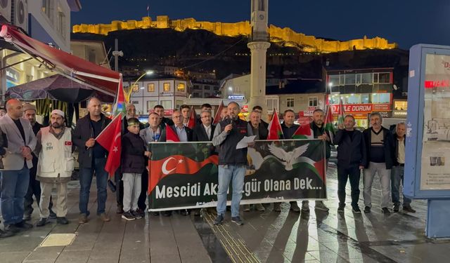 Bayburt'ta 'Aksa Tufanı'nın Yıl Dönümünde Gazze İçin Dayanışma Çağrısı