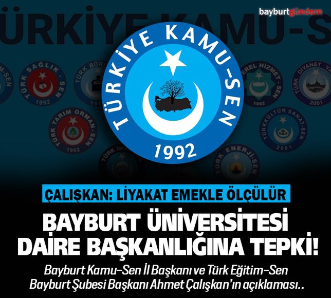 Bayburt Üniversitesi Daire Başkanlığına Tepki!