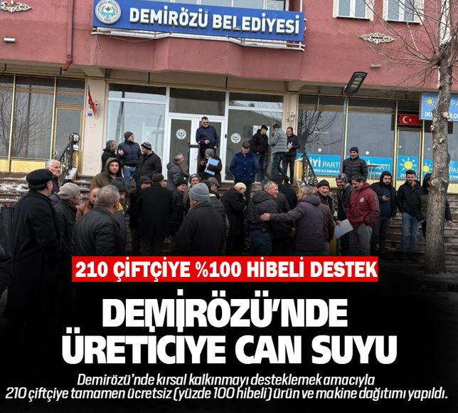 Demirözü’nde Üreticiye Can Suyu