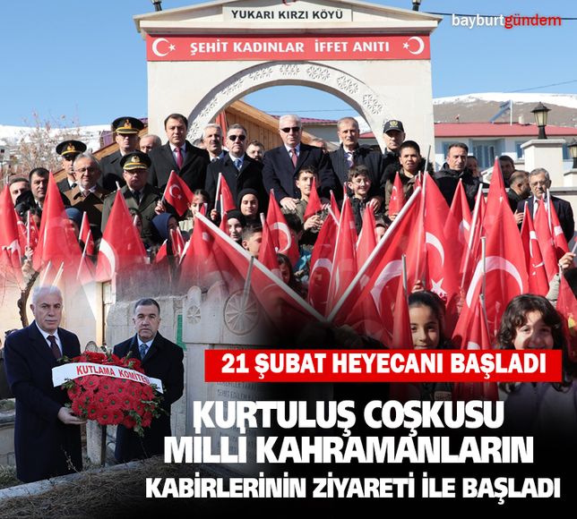 Kurtuluş coşkusu Milli kahramanların kabirlerinin ziyareti ile başladı