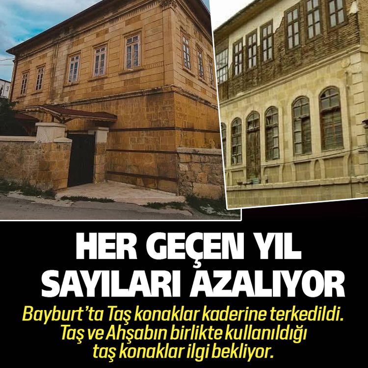 Taş ve Ahşabın birlikte kullanıldığı taş konaklar ilgi bekliyor.