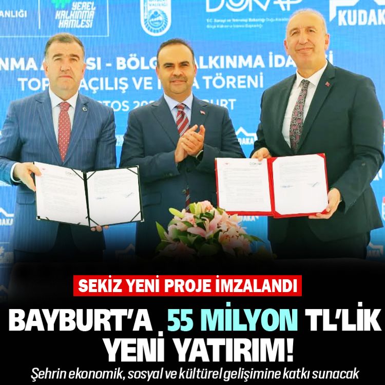 Bayburt’a  55 milyon TL’lik yeni yatırım projeleri