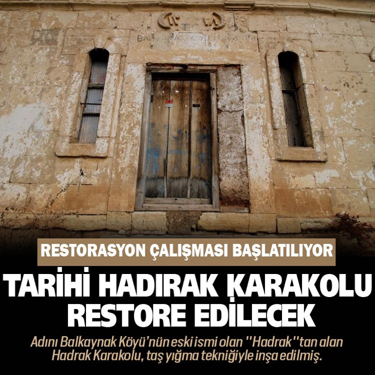 Bayburt Hadırak karakolu restore edilecek.