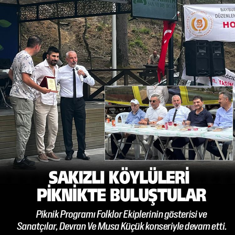 Sakızlı köylüleri Kemerburgaz’da piknikte buluştular