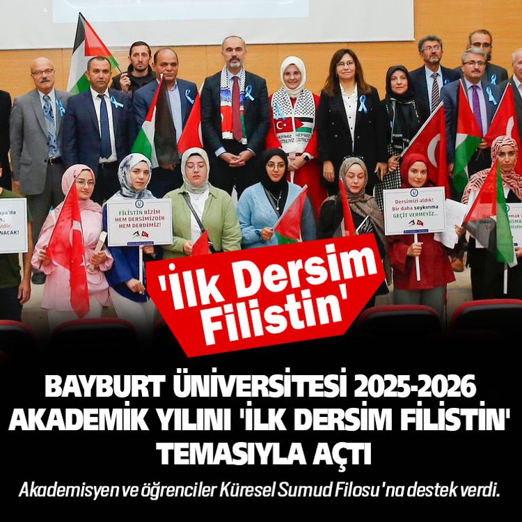 Üniversite akademik yılını 'İlk Dersim Filistin' temasıyla açtı