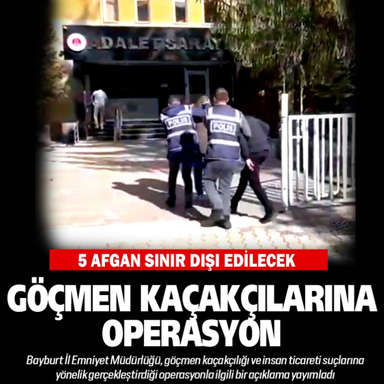 Bayburt’ta Göçmen kaçakçılarına operasyon