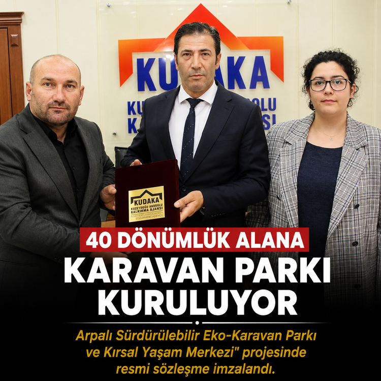 Arpalı'da 40 Dönümlük Alana Karavan Parkı Kuruluyor