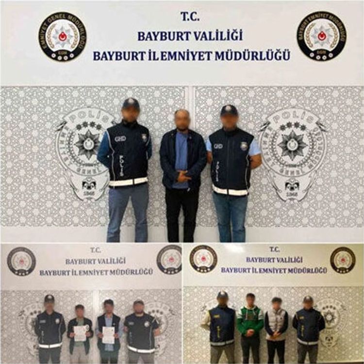 Bayburt'ta 5 göçmen, 4 organizatör yakalandı