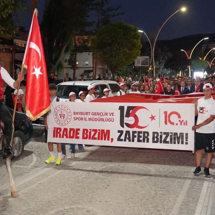 Bayburt, 15 Temmuz Destanının 10. Yılında Tek Yürek Oldu