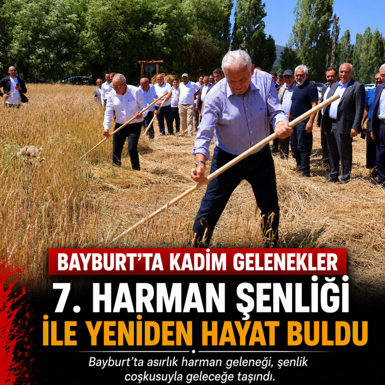 Bayburt'ta Kadim Gelenekler 7. Harman Şenliği ile Yeniden Hayat Buldu