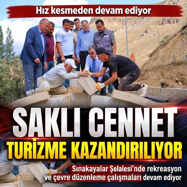 Bayburt’un Saklı Cenneti Sırakayalar Şelalesi Turizme Kazandırılıyor