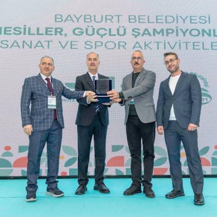 Bayburt Belediyesi'nin projesine Sağlıklı Kentler Birliği'nden ödül