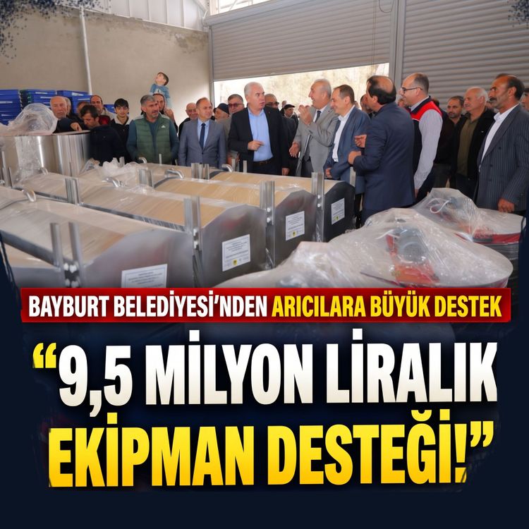 Bayburt Belediyesi'nden Arıcılara Ekipman Desteği