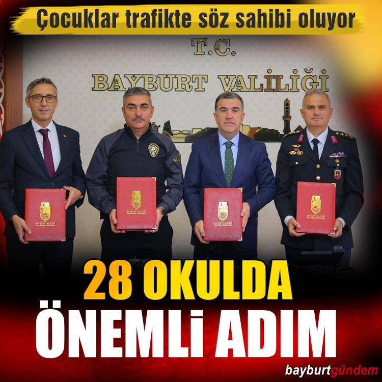 Bayburt'ta Çocuklar trafikte söz sahibi olacak