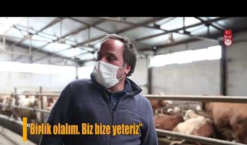 Milli dayanışma kampanyası’na düve bağışlayarak destek verdi..