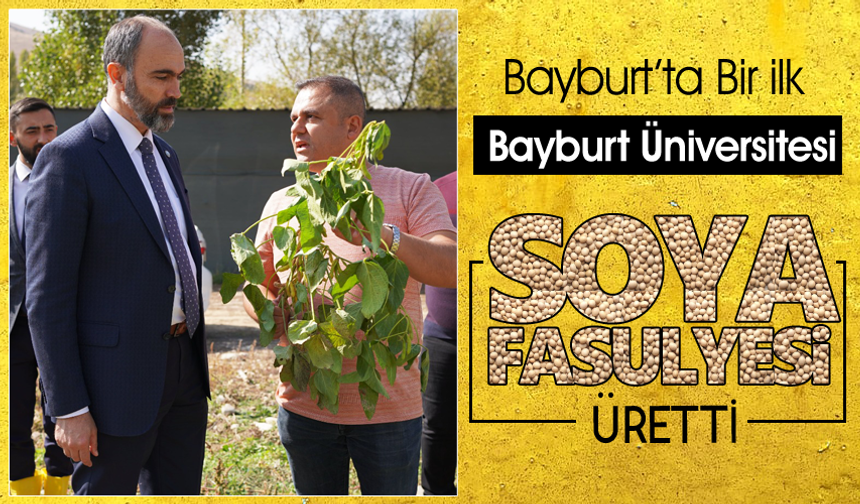 Bayburt Üniversitesi Soya fasulyesi Üretti