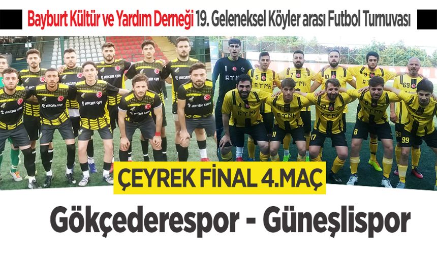 Bayburt Köyler arası futbol turnuvası Gökçedere-Güneşli maçı