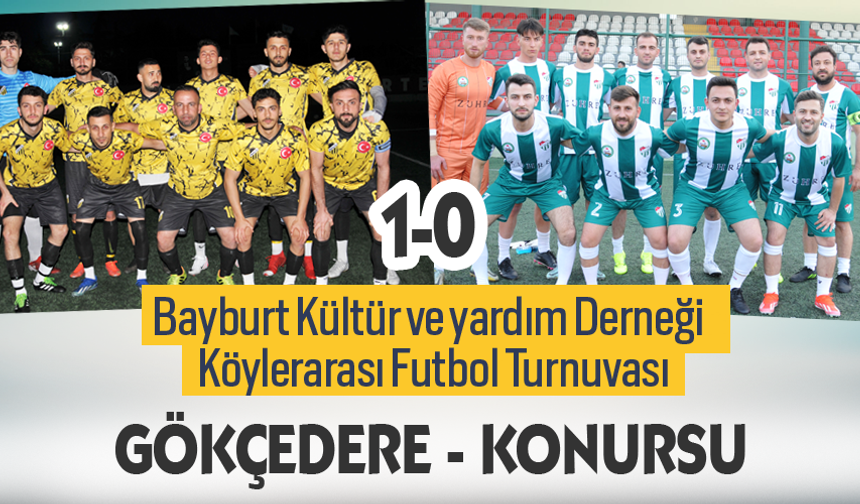 Bayburt Köylerarası Futbol Turnuvasında Gökçedere–Konursu karşılaşması