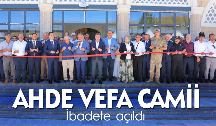 Demirözünde Ahde vefa Camii açıldı