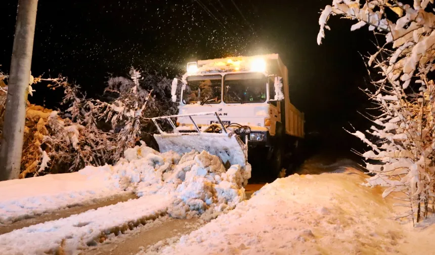 Sakarya Büyükşehir kar mesaisinde