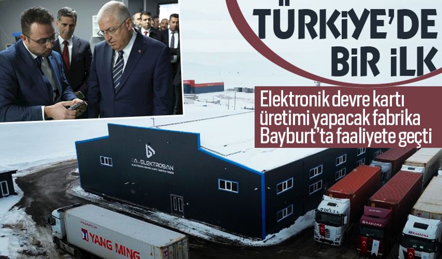 Teknolojiye yön veren fabrika Bayburt’ta açıldı