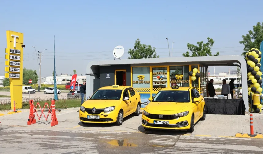 Bursa Nilüfer Üçevler’e modern taksi durağı