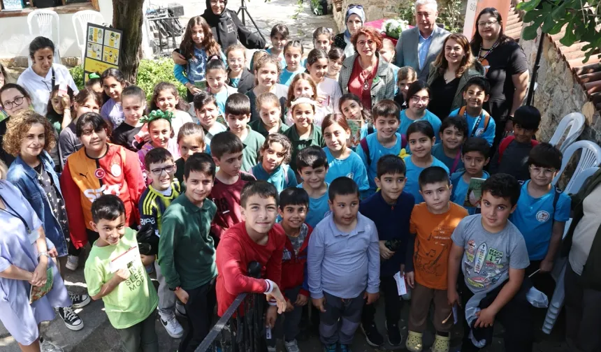 Bursa Nilüfer’de çocuklarla kitap üzerine keyifli bir söyleşi