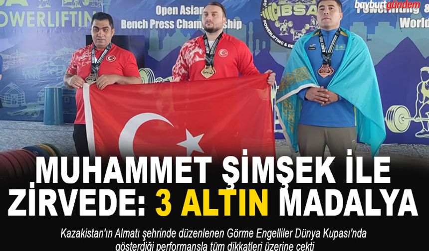 Bayburt Üniversitesinde,3 Altın Madalya Gururu