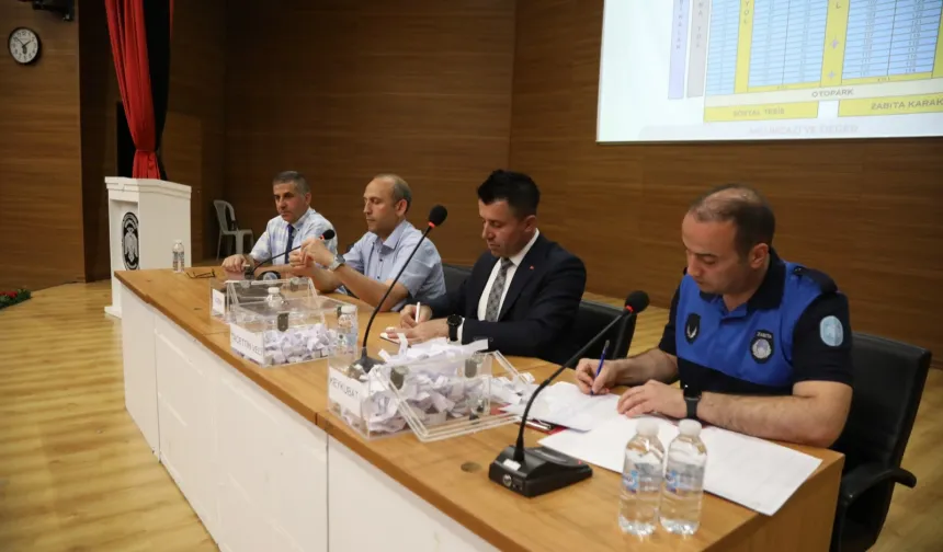 Kayseri Melikgazi'de pazar yeri için kura çekimi