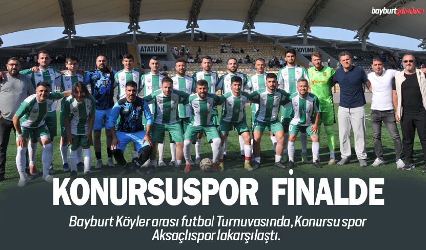 Köyler arası Futbol Turnuvasında Konursu spor Finalde
