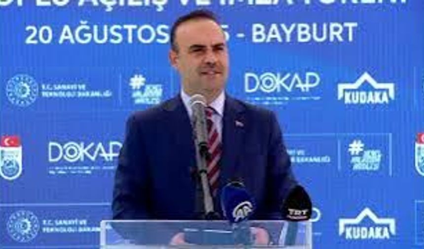 Sanayi Bakanı Mehmet Fatih Kacır Bayburtta