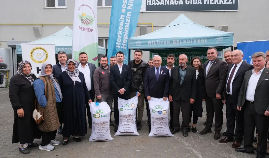 Bursa Nilüfer'den üreticiye İtalyan çimi tohumu desteği