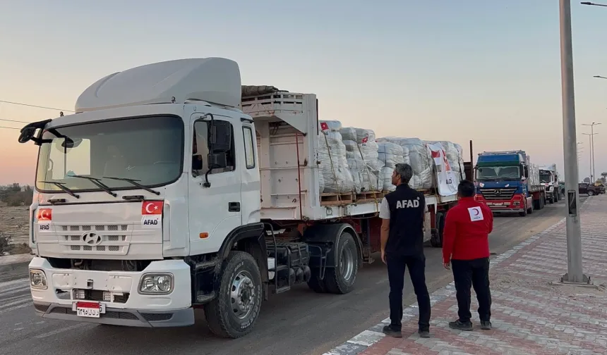 Türkiye'nin Gazze'ye insani seferberliği sürüyor... 101 bin 725 ton yardım ulaştırıldı
