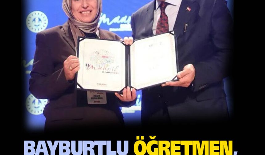 Bayburtlu Öğretmen, 738 bildiriden 12'si arasına girmeyi başardı