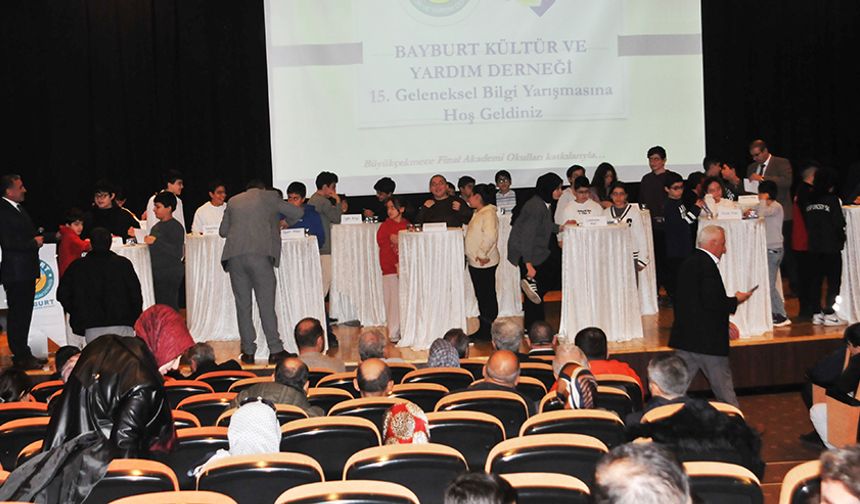 Bayburt Derneği 15.Bilgi Yarışması, İstanbul’da yapıldı