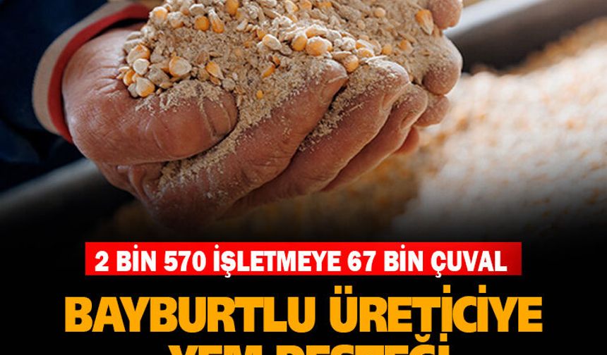 Bayburtlu Üreticiye Yem Desteği